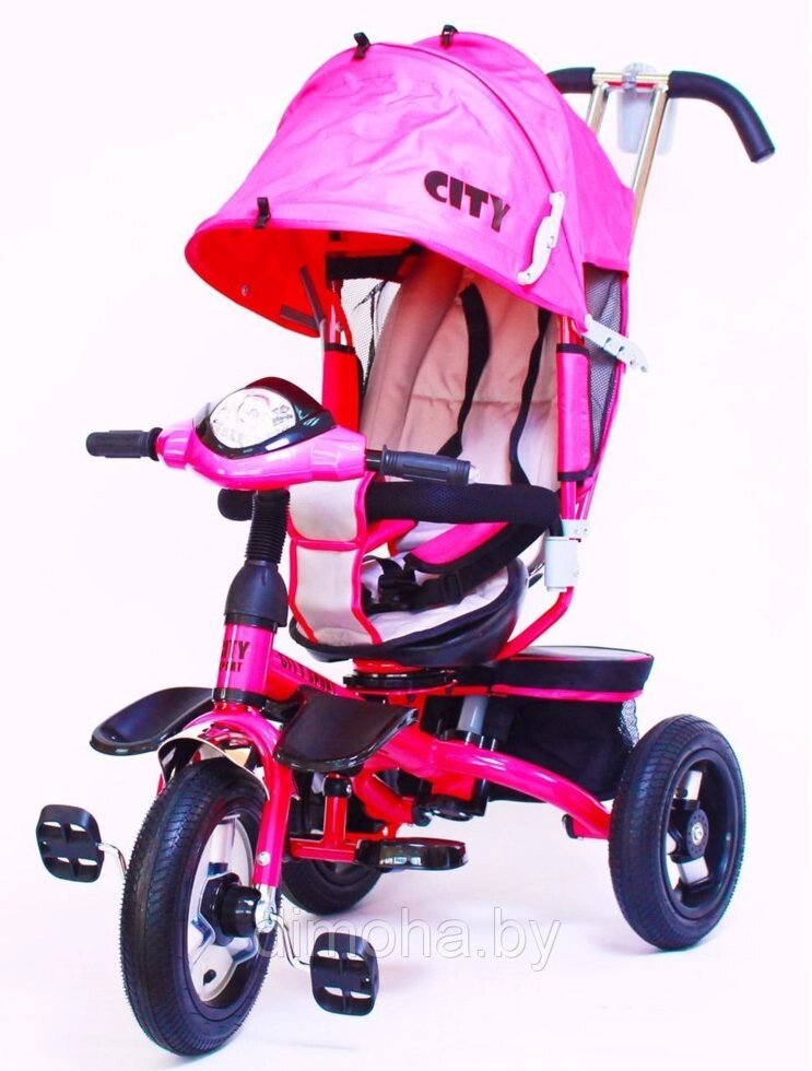 Трехколесный велосипед TRIKE CITY SPORT (PREMIUM) (розовый), поворотное сиденье - интернет магазин