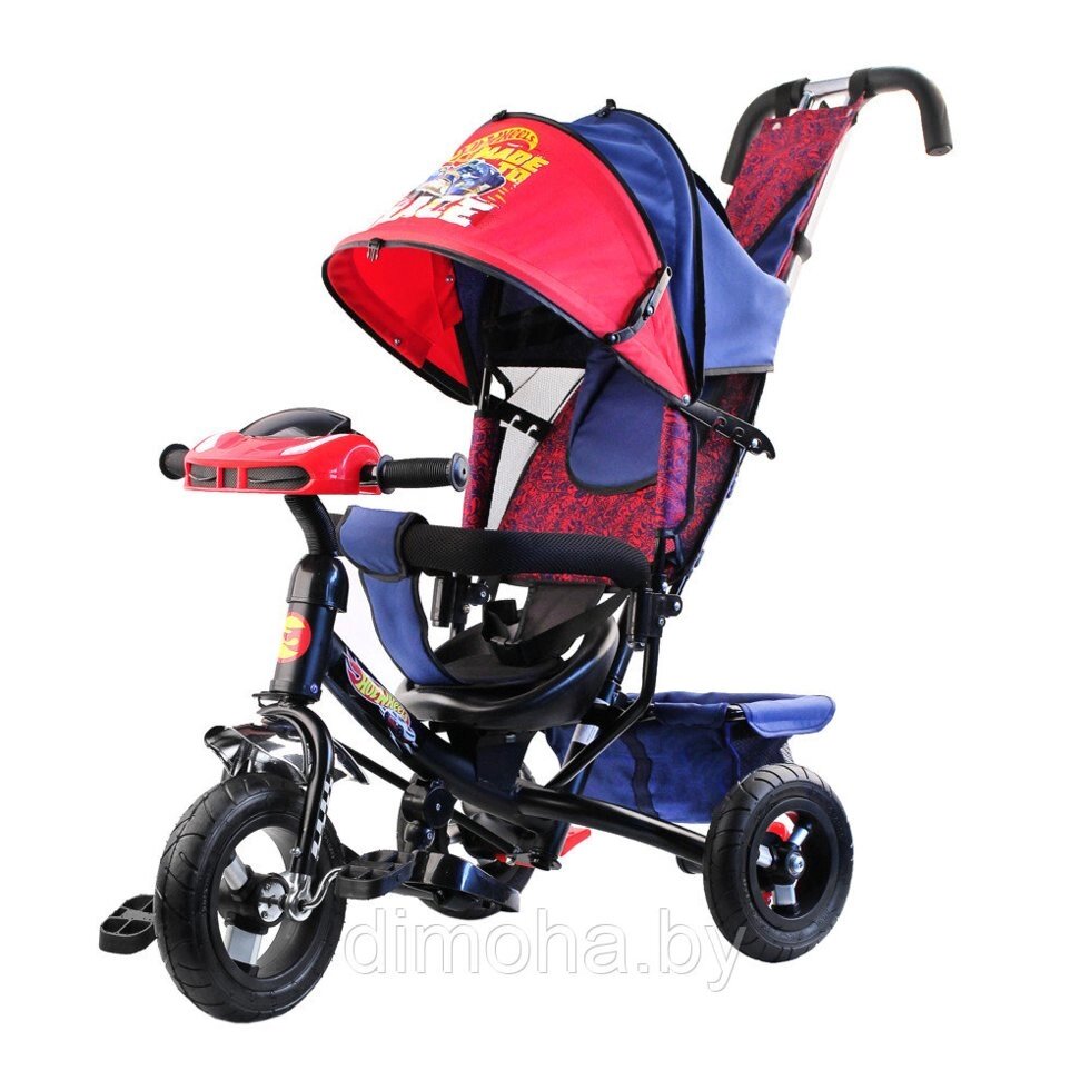 Детский трехколесный велосипед Hot Wheels Trike HH7 надувные колеса 10/8 (красно-синий) - выбрать