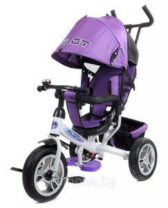 Велосипед детский трехколесный TRIKE PILOT PTA3 фиолетовый - надувные колеса 12/10