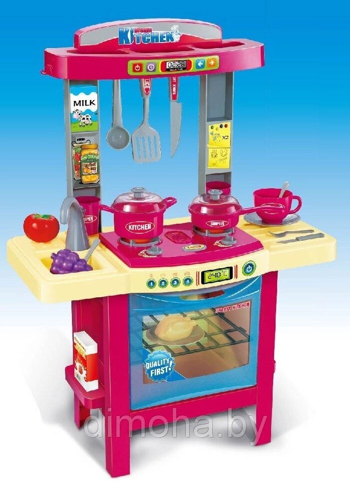 Детская кухня игровая со светом и звуком арт. 8001 (49х29х69) - характеристики