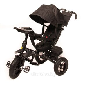 Трехколесный велосипед Kinder Trike (поворотное сидение) надувные колеса 12\10(черный)