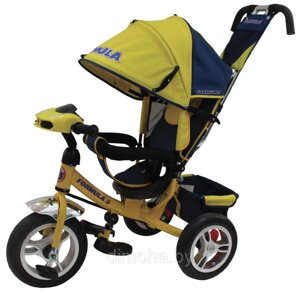 Детский велосипед трехколесный FORMULA 3 (желтый)