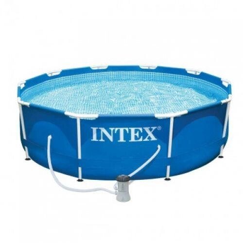 Каркасный бассейн Intex для дачи 28212 Metal Frame 366x76+фильтр-насос 2000 л/ч - акции