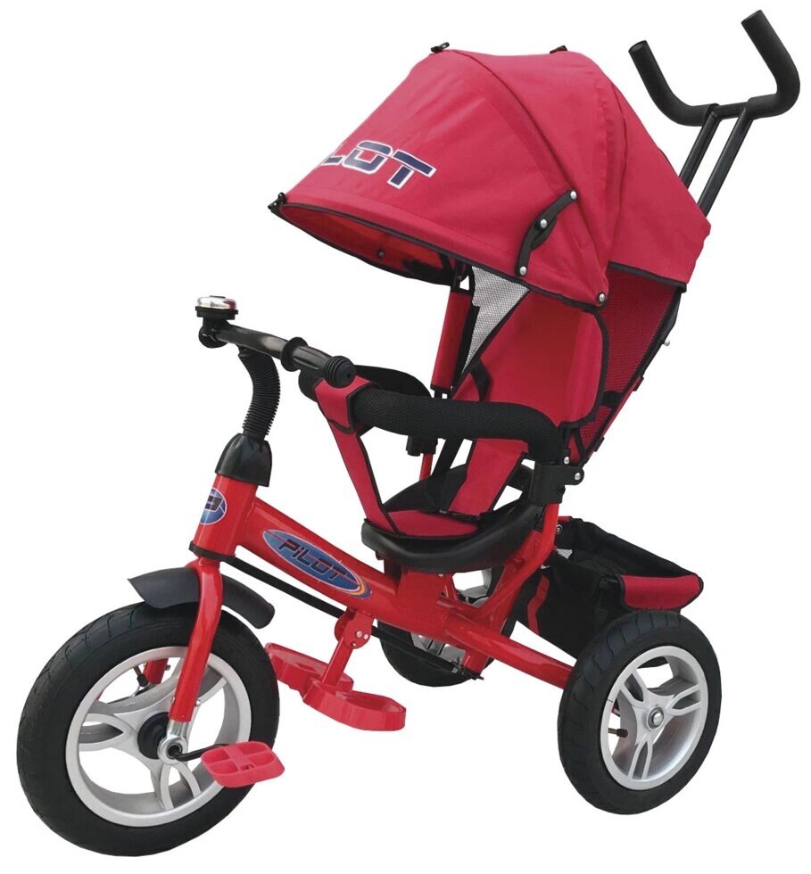 Велосипед детский трехколесный TRIKE PILOT PTA3 красный/красная рама- надувные колеса 12/10 - особенности