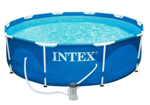 Каркасный бассейн Intex для дачи 28202 Metal Frame 305x76+фильтр-насос 2000 л/ч