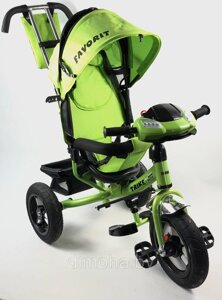 Детский трехколесный велосипед Favorit Rally FTR-1210 зеленый (салатовый) (12/10)