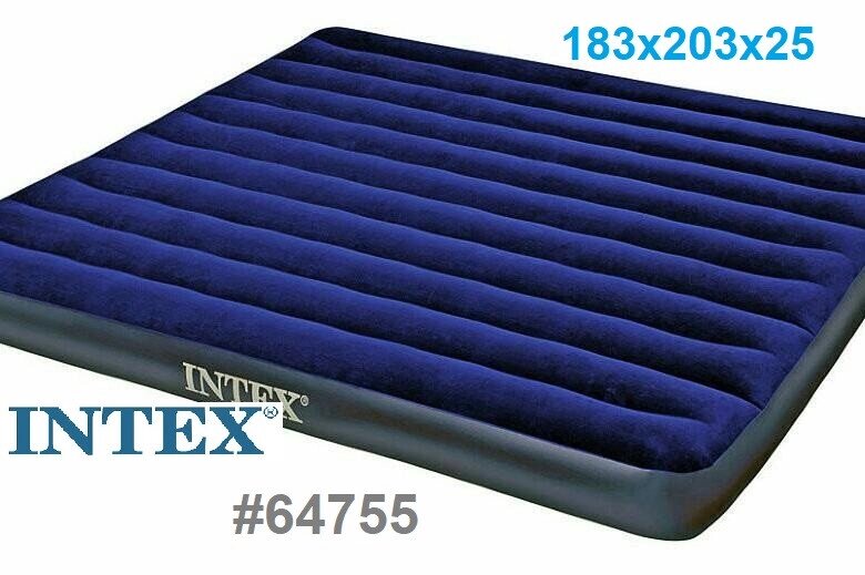 Надувной матрас кровать Intex (усиленный) 64755, 183х203х25 - распродажа