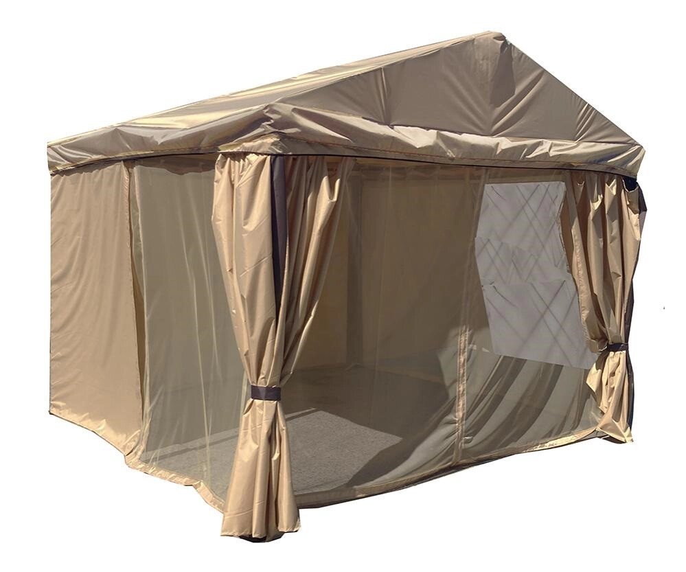 Садовый шатер тент МебельСад Оазис 320х300х260, бежевый от компании Интернет-магазин ДИМОХА - товары для семейного отдыха и детей в Минске - фото 1