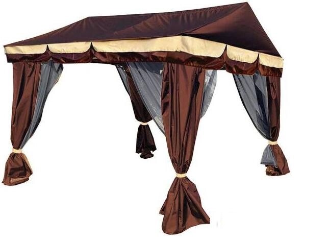 Тент-шатер МебельСад Оазис 320х300х260 (коричневый) от компании Интернет-магазин ДИМОХА - товары для семейного отдыха и детей в Минске - фото 1
