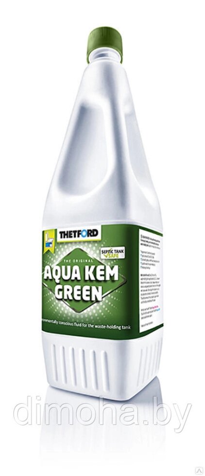 Жидкость (концентрат) Thetford Aqua Kem Green 1,5 л (бактерии для нижнего бака биотуалета) от компании Интернет-магазин ДИМОХА - товары для семейного отдыха и детей в Минске - фото 1