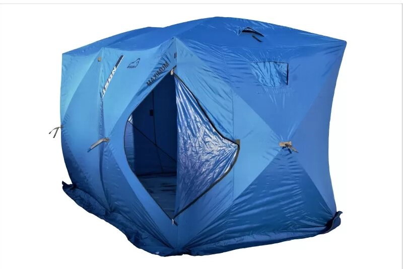 Зимняя палатка Bison Maximum (200*400*210), арт. 445675 синяя от компании Интернет-магазин ДИМОХА - товары для семейного отдыха и детей в Минске - фото 1