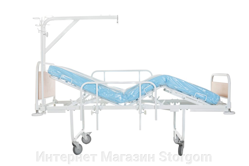 Кровать медицинская 3-секционная «Здоровье-3» с336м (с матрацем) - характеристики