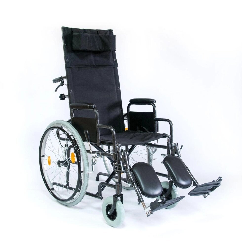 Кресло-коляска универсальная с высокой спинкой Оптим 514A от компании Интернет-магазин «UNICITY. BY» - фото 1