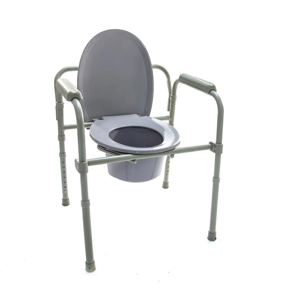 Кресло-туалет Оптим HMP7210A 135кг складное от компании Интернет-магазин «UNICITY. BY» - фото 1