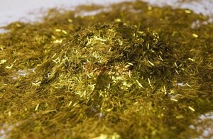Блестки для жидких обоев Bioplast люрекс, золото (10 гр)