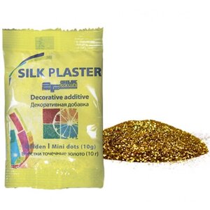 Блестки для жидких обоев Silk Plaster точки золото мини (10 гр)