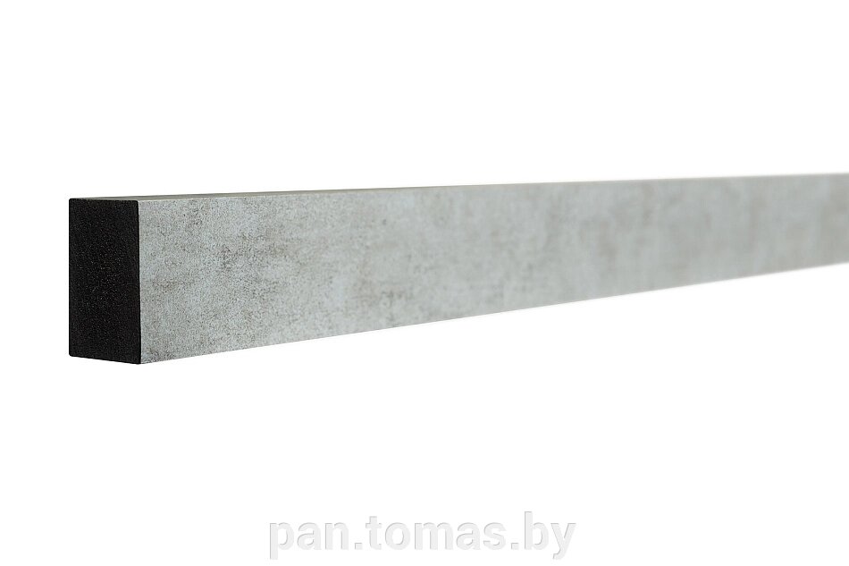 Декоративная интерьерная рейка из дюрополимера Decor-Dizayn 611-25SH, Серый бархат 3000х30х20 от компании Торговые линии - фото 1