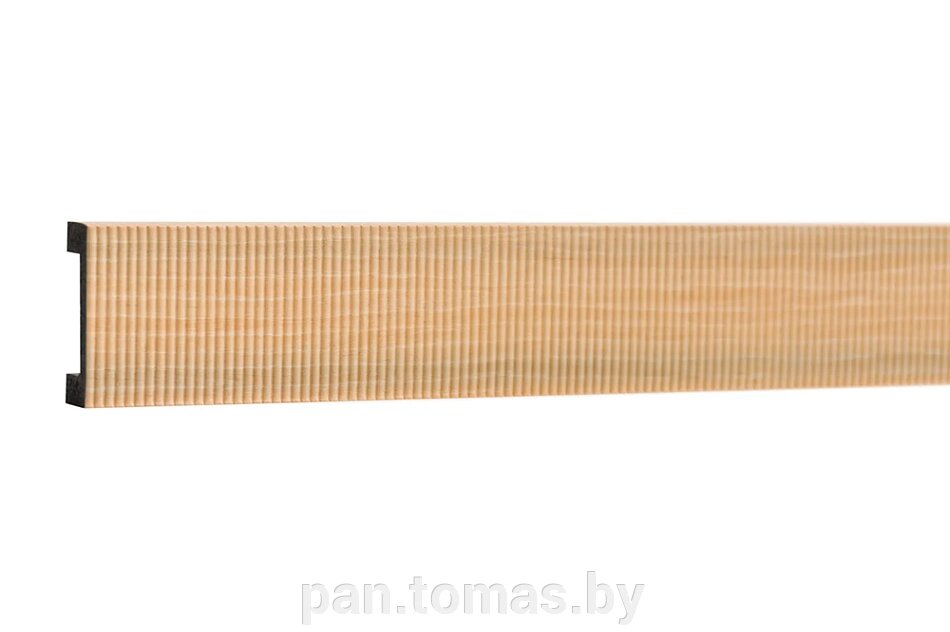 Декоративная интерьерная рейка из дюрополимера Decor-Dizayn 618-63PR с насечкой, 3000*40*15 от компании Торговые линии - фото 1