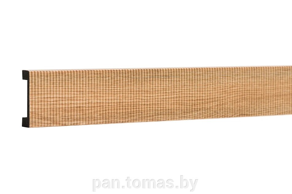 Декоративная интерьерная рейка из дюрополимера Decor-Dizayn 618-64PR с насечкой, 3000*40*15 от компании Торговые линии - фото 1