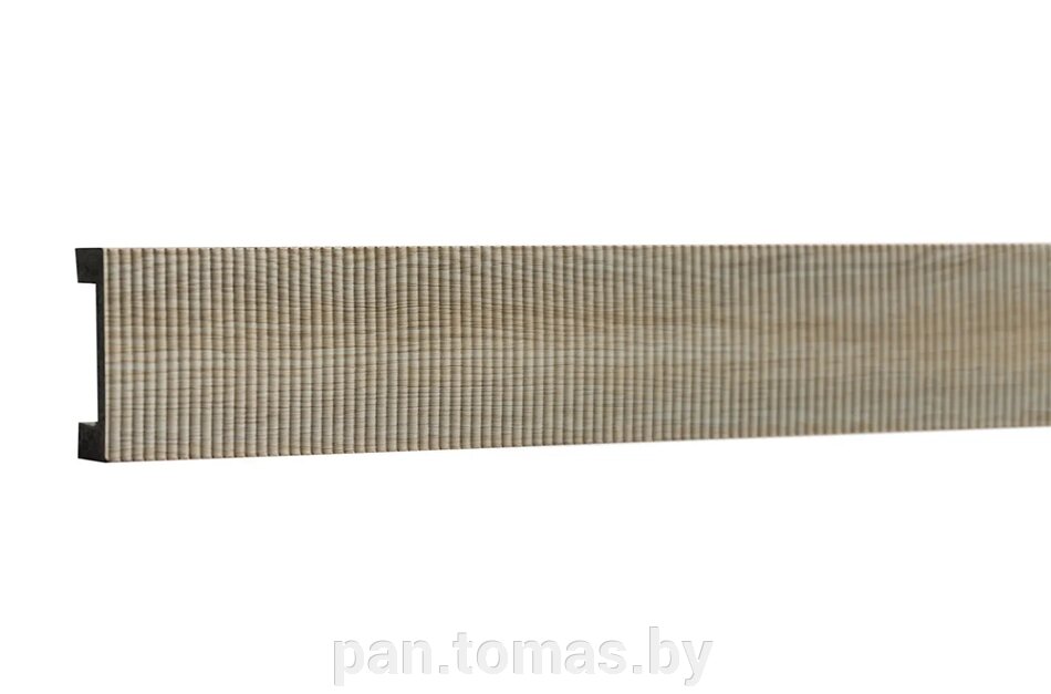 Декоративная интерьерная рейка из дюрополимера Decor-Dizayn 618-65PR с насечкой, 3000*40*15 от компании Торговые линии - фото 1