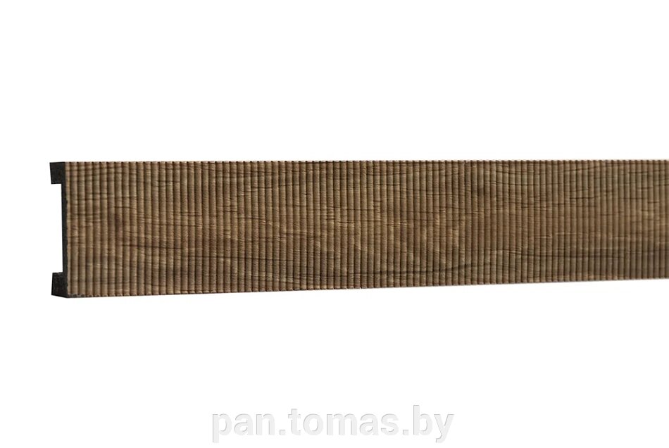 Декоративная интерьерная рейка из дюрополимера Decor-Dizayn 618-66PR с насечкой, 3000*40*15 от компании Торговые линии - фото 1