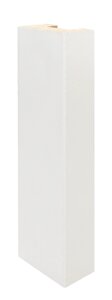 Декоративная интерьерная рейка из МДФ Albico Wondermax Глянец белый 2800*40*22