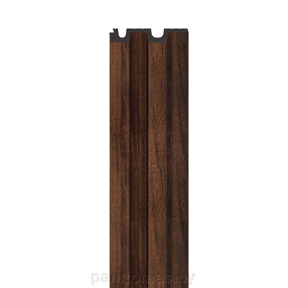 Декоративная реечная панель из полистирола Vox Linerio L-Line Chocolate 2650*122*12 мм Распродажа от компании Торговые линии - фото 1