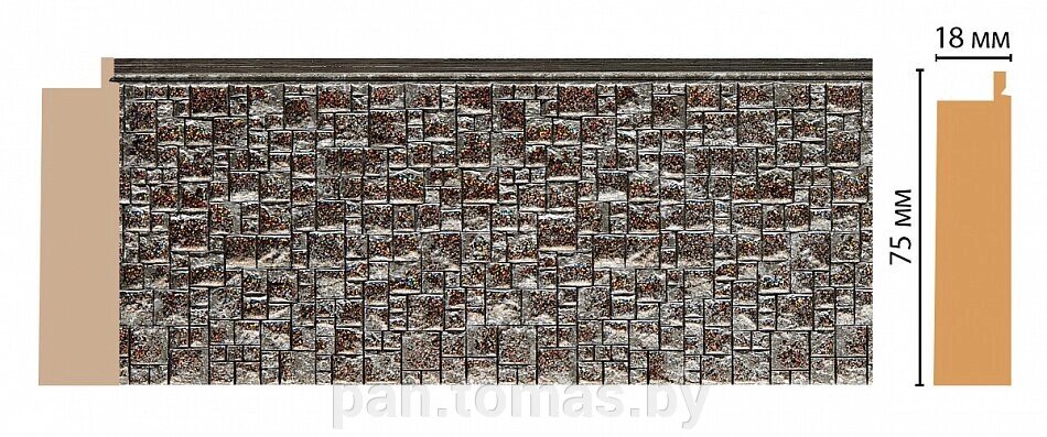 Декоративный багет для стен Декомастер Ренессанс 582-27 от компании Торговые линии - фото 1