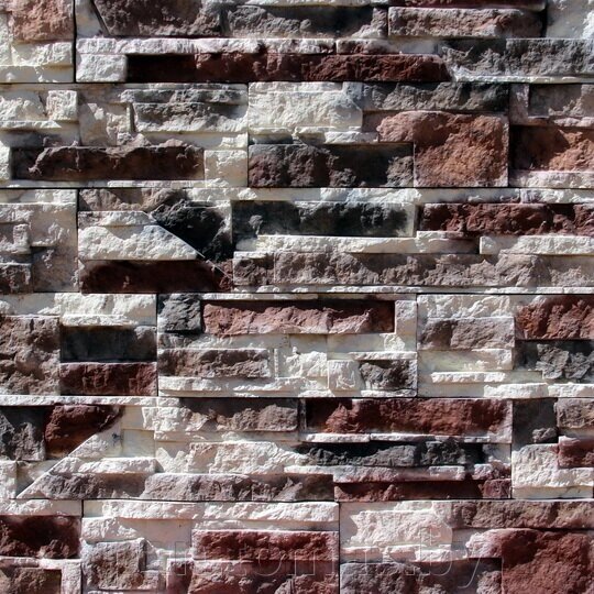 Декоративный искусственный камень Декоративные элементы Голарда 19-189 Бежево-коричневый с серым от компании Торговые линии - фото 1