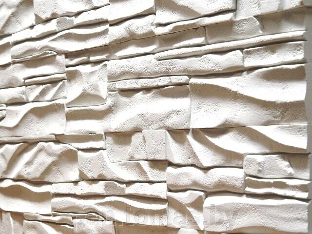 Декоративный искусственный камень Polinka Дубай гипсовый угловой составной У1700, белый от компании Торговые линии - фото 1