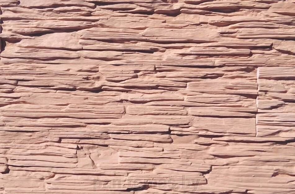 Декоративный искусственный камень Polinka Сланец Саянский гипсовый угловой составной У0104, коричневый от компании Торговые линии - фото 1