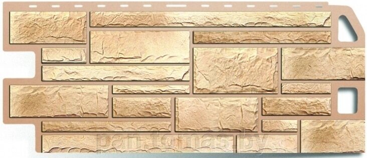 Фасадная панель (цокольный сайдинг) Альта-Профиль Камень Известняк от компании Торговые линии - фото 1