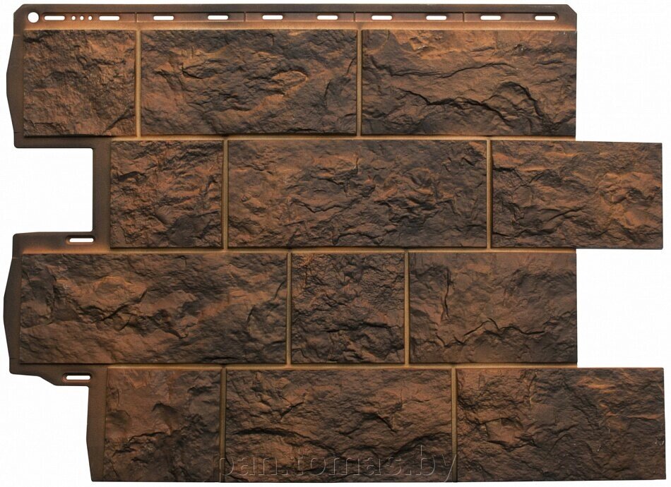 Фасадная панель (цокольный сайдинг) Альта-Профиль Туф Иранский от компании Торговые линии - фото 1