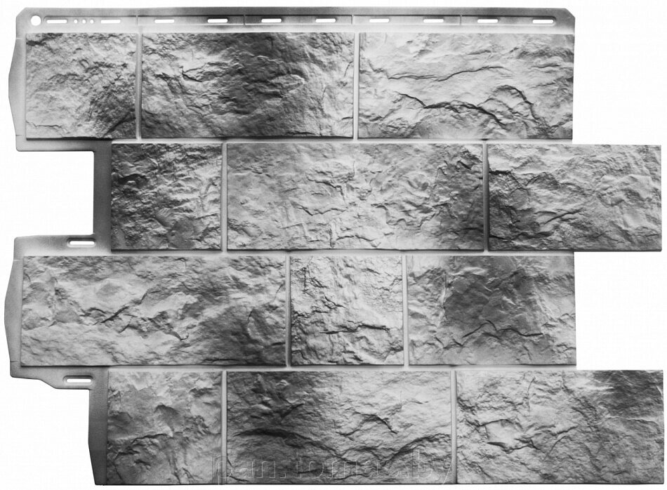 Фасадная панель (цокольный сайдинг) Альта-Профиль Туф Камчатский от компании Торговые линии - фото 1