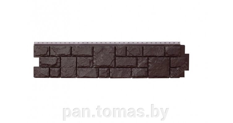 Фасадная панель (цокольный сайдинг) Grand Line Екатерининский камень Арабика от компании Торговые линии - фото 1