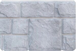 Фасадная панель (цокольный сайдинг) Grand Line Екатерининский камень Серебро от компании Торговые линии - фото 1