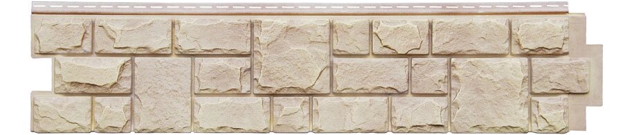 Фасадная панель (цокольный сайдинг) Grand Line Екатерининский камень Жемчуг от компании Торговые линии - фото 1