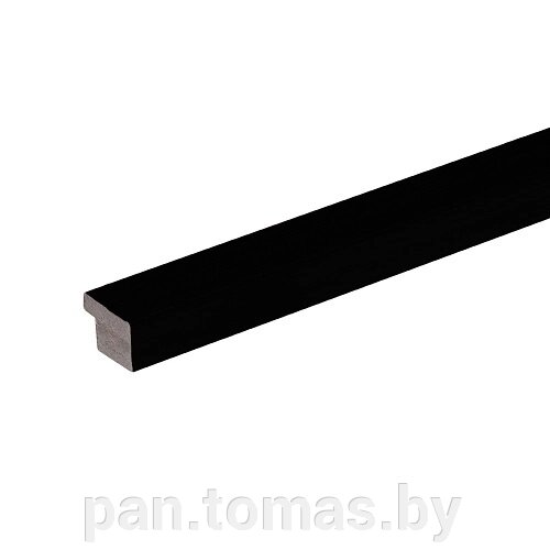 Финишная планка для реечных панелей из полистирола Grace 3D Rail Черная гладкая от компании Торговые линии - фото 1