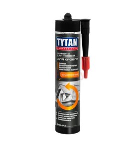 Герметик каучуковый Tytan Professional для кровли 310 мл, коричневый