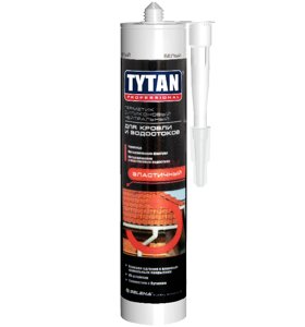 Герметик силиконовый Tytan Professional для кровли и водостоков 310 мл, бесцветный