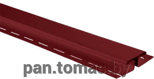 H профиль (соединительная планка) для сайдинга Альта-Профиль Красный, 3м от компании Торговые линии - фото 1