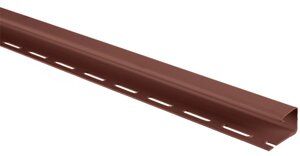J-профиль для сайдинга Альта-Профиль Т-15, Красно-коричневый 3м