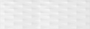 Керамическая плитка (кафель) для стен глазурованная Meissen Keramik Trendy белый 250х750 рельефная Распродажа