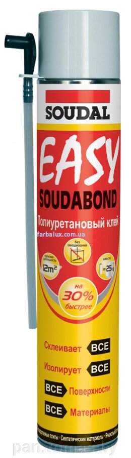Клей-пена монтажная Soudal Soudabond Easy 750 мл от компании Торговые линии - фото 1
