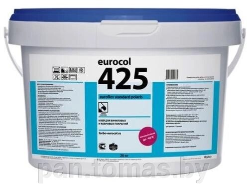 Клей универсальный для напольных покрытий Eurocol Euroflex Standard 425, 20кг от компании Торговые линии - фото 1