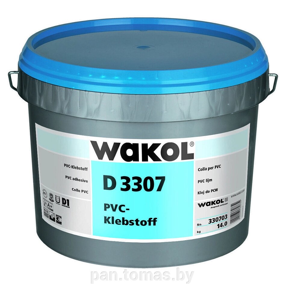 Клей универсальный для напольных покрытий Wakol D 3307 14 кг от компании Торговые линии - фото 1