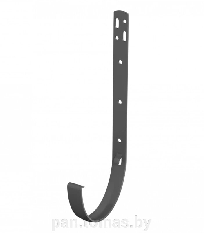 Кронштейн (держатель) водосточного желоба Технониколь Оптима 120/80 метал., Серый от компании Торговые линии - фото 1