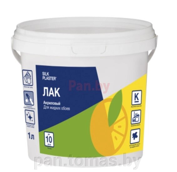 Лак для жидких обоев Silk Plaster 1л от компании Торговые линии - фото 1