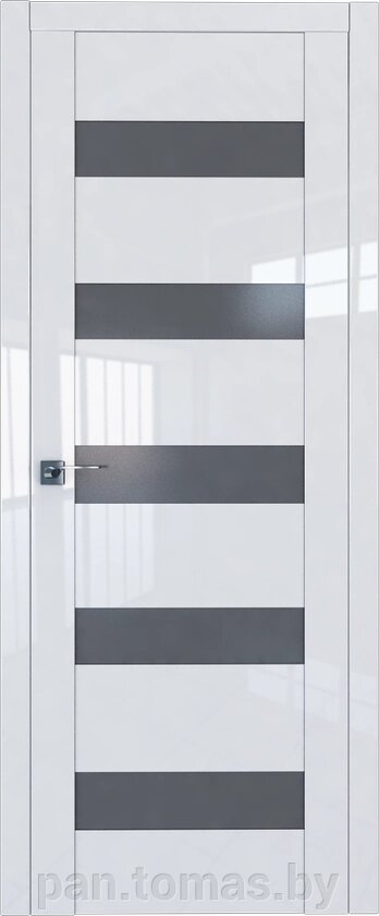 Межкомнатная дверь царговая ProfilDoors серия L 29L, Белый Люкс Мателюкс Графит Распродажа от компании Торговые линии - фото 1