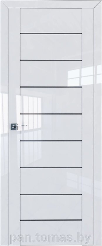 Межкомнатная дверь царговая ProfilDoors серия L 45L, Белый Люкс Мателюкс Графит Распродажа от компании Торговые линии - фото 1